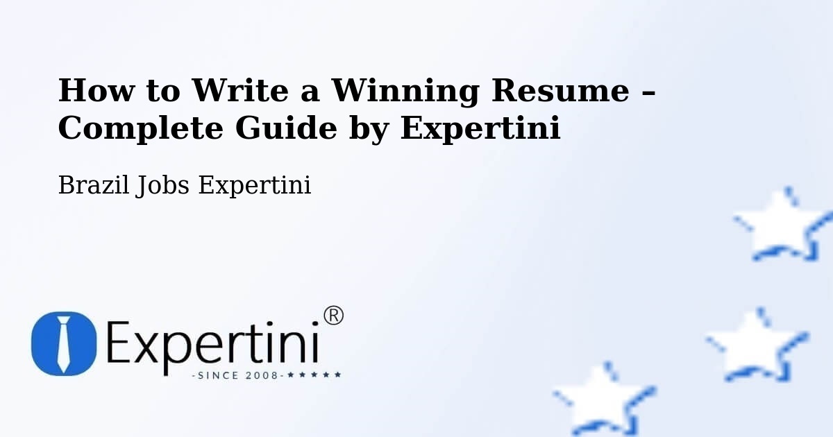Resume Writing Guide for Job Seekers – Nilópolis - Nilópolis, Brazil Jobs Expertini